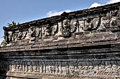 Candi Panataran - Main Temple. Winged lions and nagas on upper terrace. 